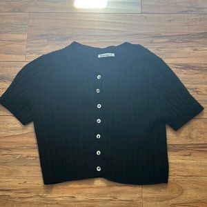 Reformation Cropped Cashmere Shirt